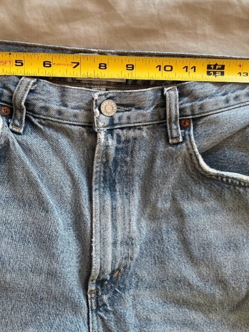 AGOLDE Low Curve Low Slung Relaxed Wide Leg Jeans Force Size 28 - Picture 4 of 6